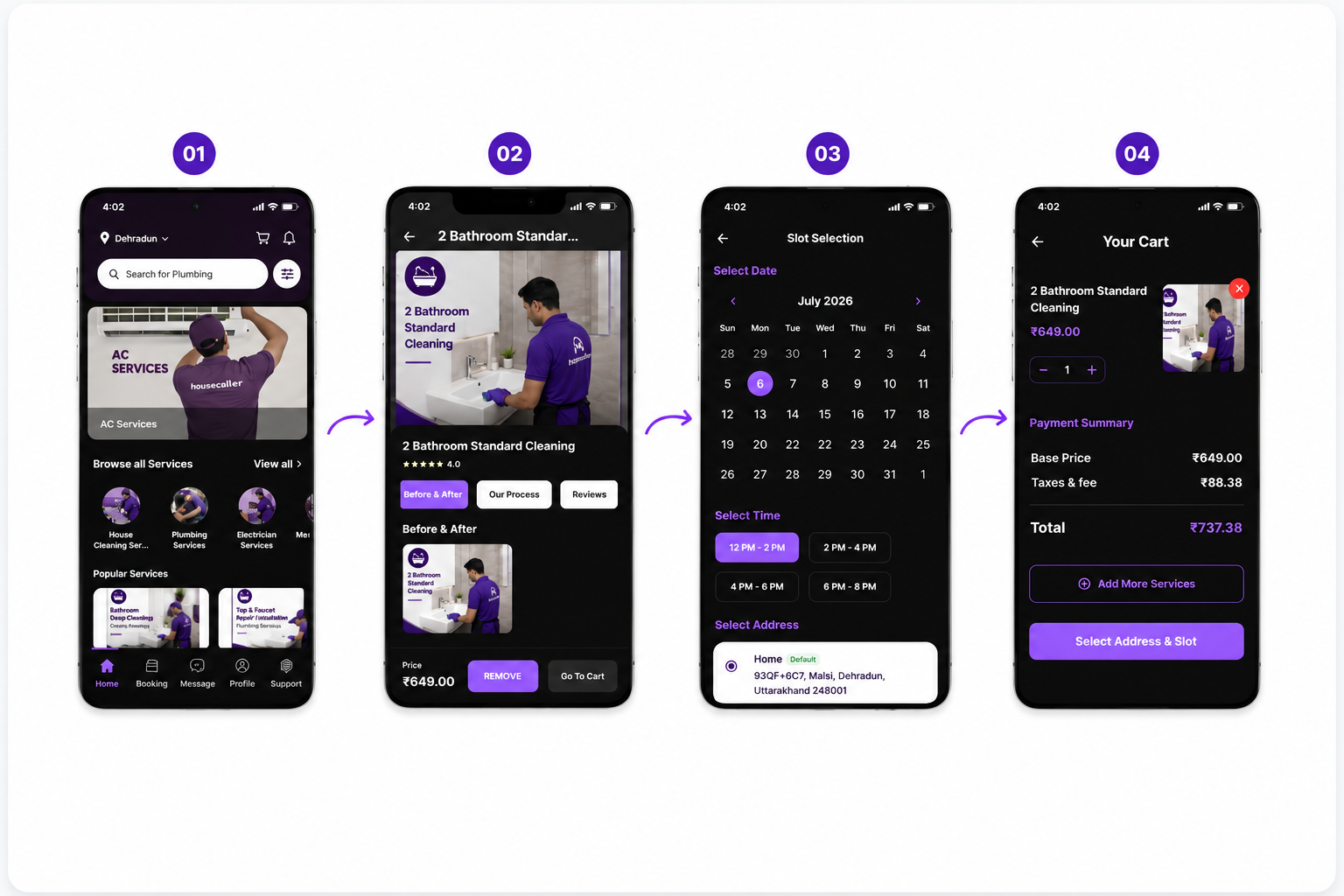 HouseCaller Customer App